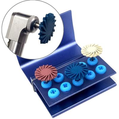 Dentist Polishing Material Dental Polish Discs Kit Spiral Flex Brush Bur Diamond System RA Disc 14mm Wheel 2.35mm Handle