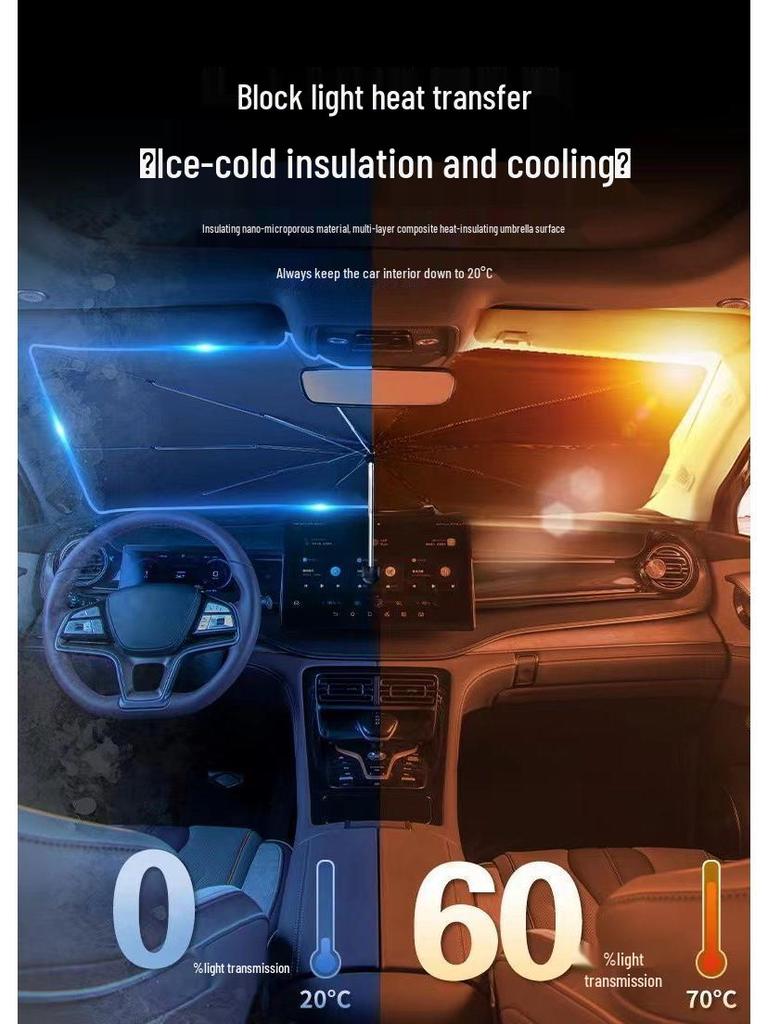 Infiniti Q50L/QX50/QX60/Q70L Windshield Sunshade - Heat & UV Protection