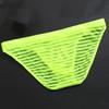 Men Underpants Solid Color Stripe Seamless Mesh Men Briefs for Inside Wear