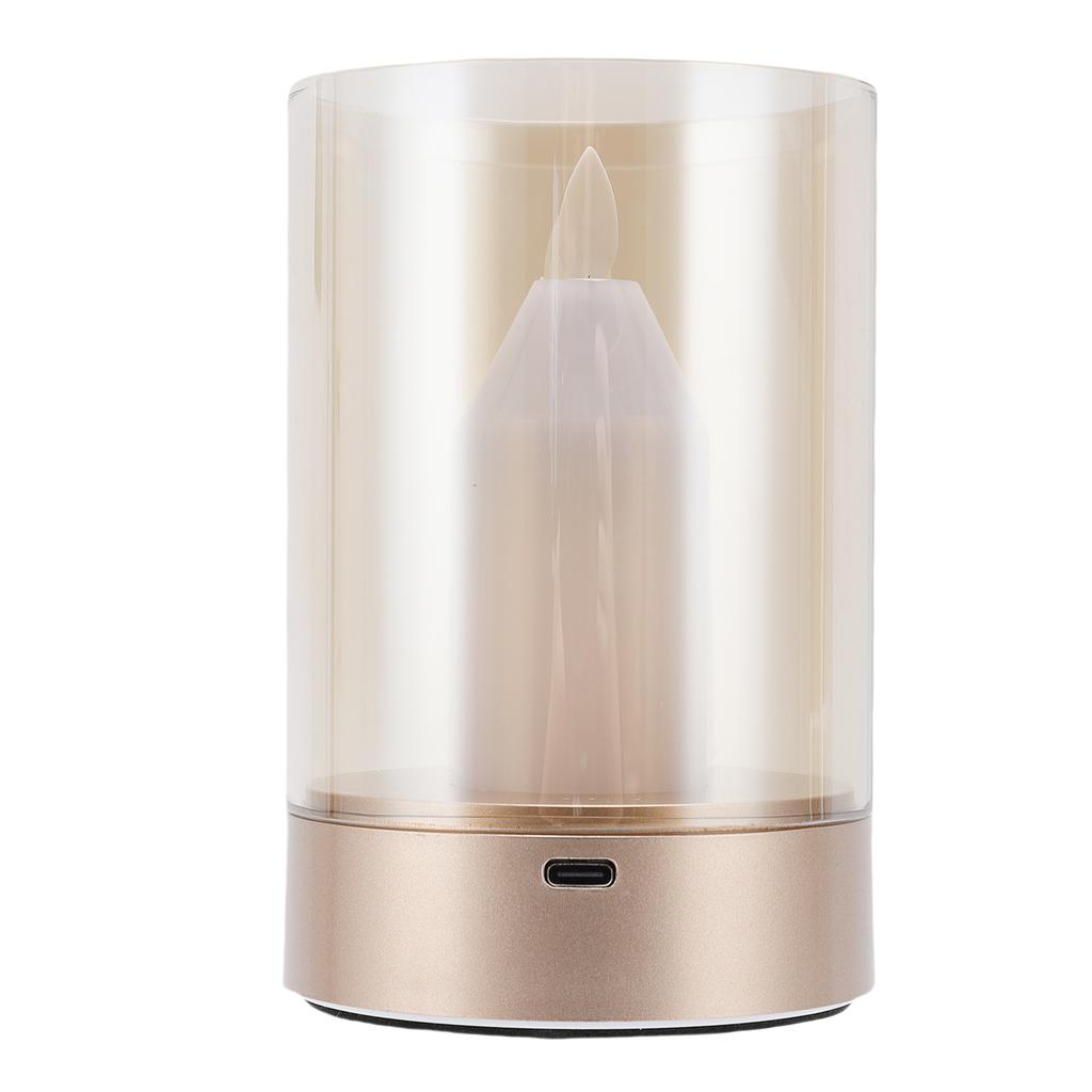 Flameless LED Light Candle with Motion Sensor Gesture Control Rechargeable Battery Operated LED Candle Night Light for