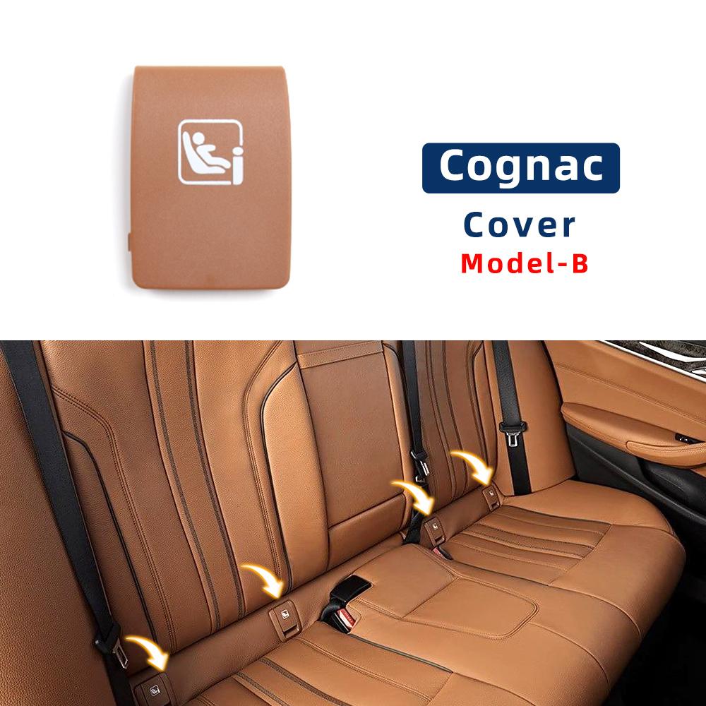 Black Rear Child Seat Anchor Safety ISOFIX Cover Restraint For BMW 6 Series G32 52207468907 52207468908 Rear Seat Hook 6 Sold