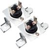 Pack of 2 Universal Dryer Accessory Thermostat High Strength Plastic Metal Texture Strong Component Easy Installation
