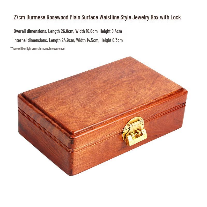 Burmese Rosewood Jewelry Box: Solid Wood Accessory Storage In Various Styles - Chinese Style Wedding Collection
