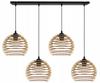 Hanging Lamp, Ceiling Chandelier, Wooden, Led Lampshade