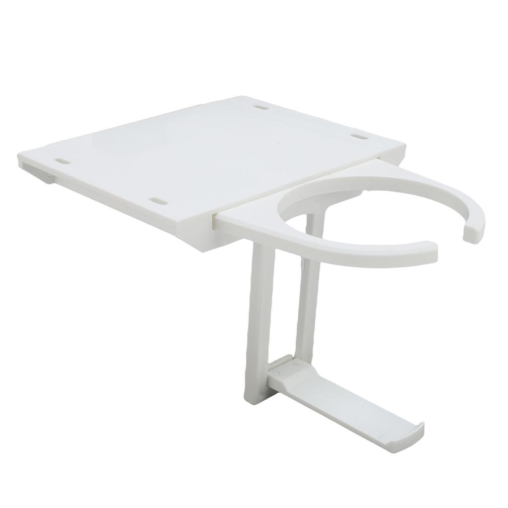 Fold Out Desk Cup Holder ABS Stable Space Saving Retractable Table Drink Holder Rack for Home and Office