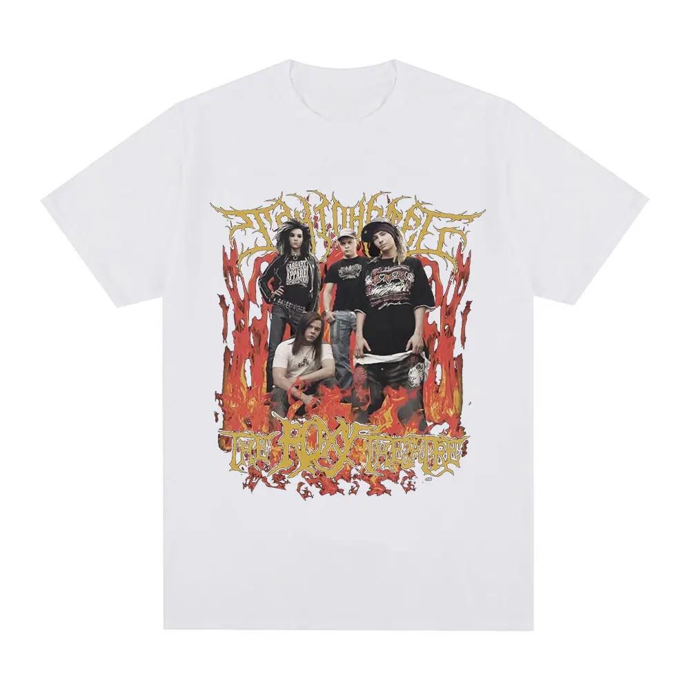 Rock Band Tokio Hotel The Roxy Theatre Signature T Shirt Vintage Punk Gothic T-shirt Cotton Casual Short Sleeve T-shirts Unisex