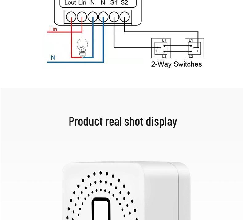 Tuya Zigbee WiFi 16A Light Switch Relay, Alexa Compatible