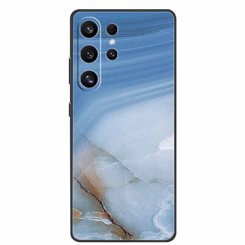 Phone Case For Samsung Galaxy S26 Ultra Colorful Painted Soft Silicone Bumper for Samsung S26 Ultra Case Marble Shockproof Cover