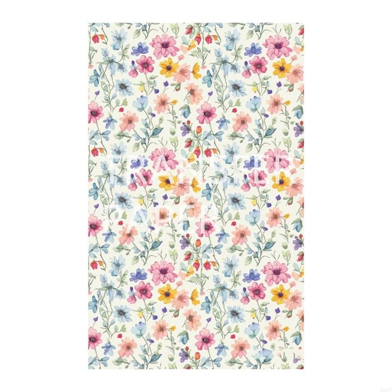 HX6F Artistic Clay Picture Transfers Delicate Earrings Designing Clay Transfer Paper with Floral Patterns