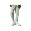 Li Ning Badfive Color Block Letter Print Loose Sports Long Pants Women Bottoms Desert-Green AYKS362-1