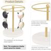 Golden Fashion Glasses Display Stand - 3-Tier No Assembly Required Circular Holder for Retail Stores