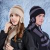 Wintermütze Schal Anzug Herren Damen Outdoor Winddicht Ohrenschutz Pullover Kaschmir Warm Gestrickte Wollmütze