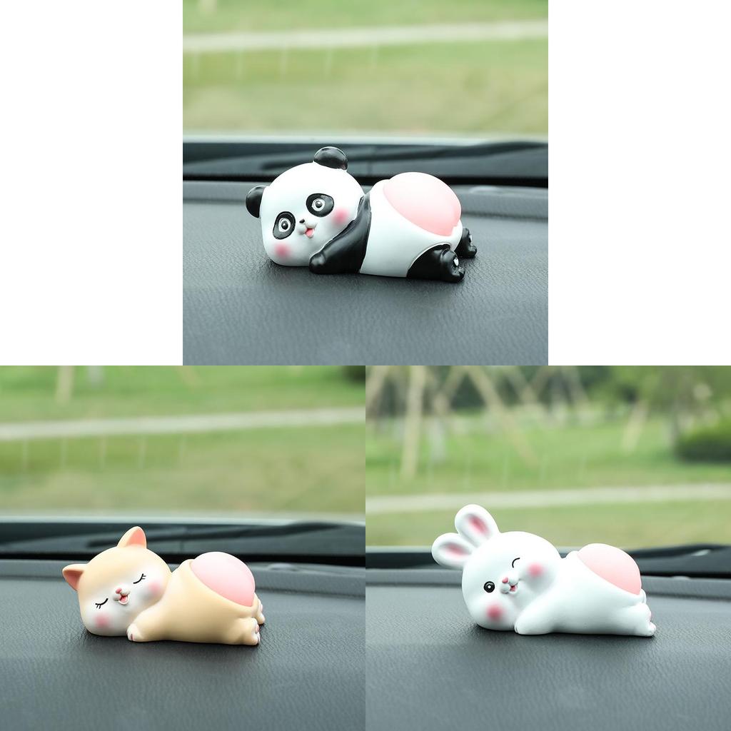 Animal Car Decor Resin Playful Bunny Car Accessory Ideal For Gift Giving And Celebrations