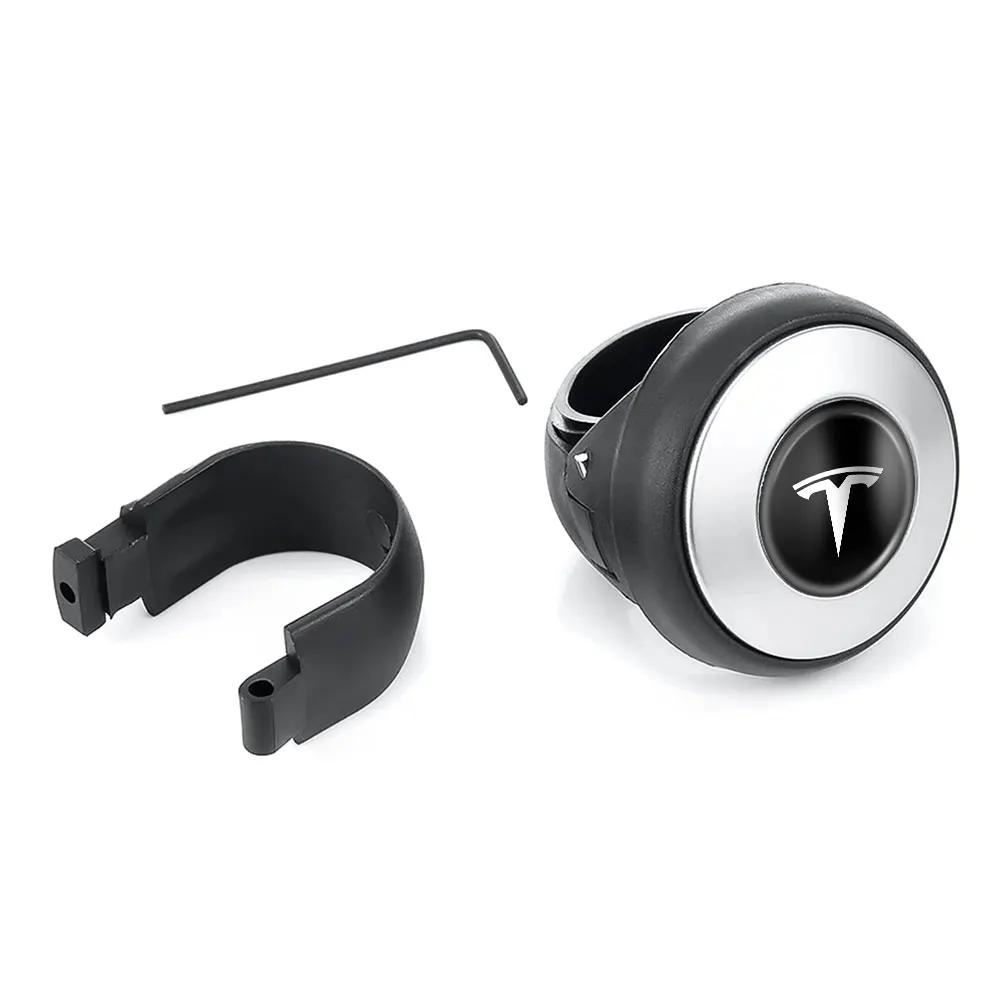 Car Sticker Tesla Car Anti Slip Steering Wheel Cover Spinner Knob Handle Booster Grip For Tesla Model 3 Model S Model X ModelY C