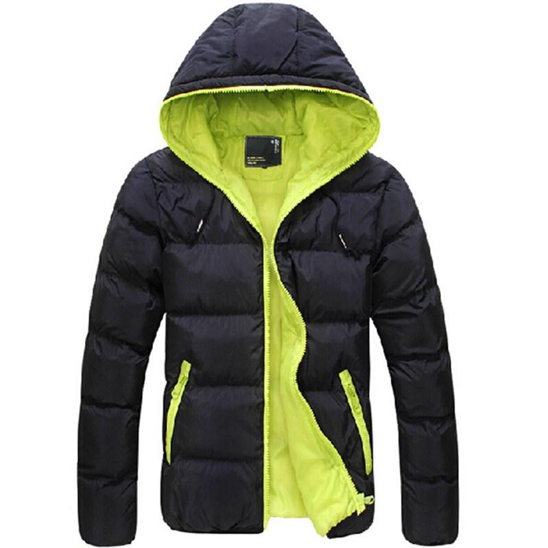 Men's Winter Hooded Cotton Jacket - Trendy European & American Casual Warm Coat