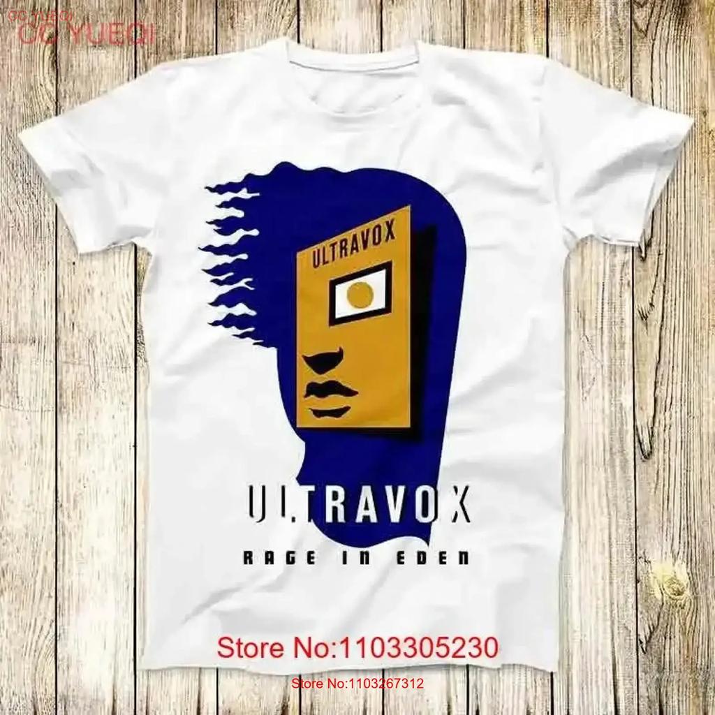 Ultravox Rage In Eden Music Band Tv T Shirt Meme Top 3670 Vintage Breathable Stretched Homme Comfortable Slightly Soft