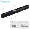 Tragbarer Scanner für Geschäftsbelege JPG/PDF-Formatauswahl Flaches Scannen 900 Dpi Dokumentenscanner Handheld