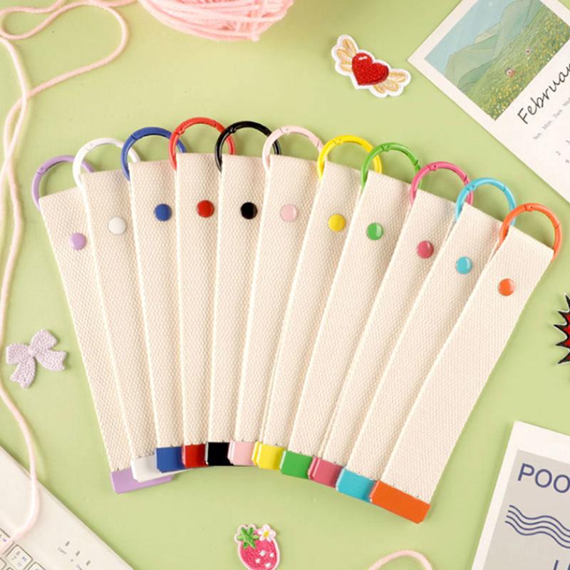 Webbing Strap Colorful Ribbon Rope Keychain Simple Durable Keychain Lanyard Versatile Ins Diy Canva Strap Unisex
