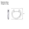 2024 New Smooth Metal Chunky Hoop Earrings for Women Fashion Gold Color Round Circle Hoops Girls Statement Earrings Punk Jewelry