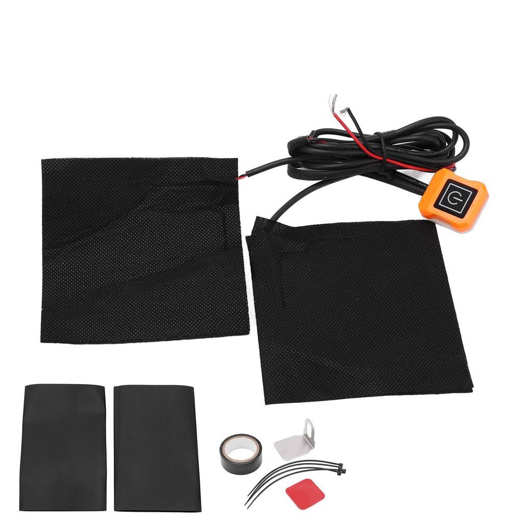 Motorcycle Heating Handle Sleeve 3 Gear Adjustable Intelligent Temperature Control Black Waterproof 12V