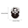 50 Black & White Gothic Graffiti Sticker Set - Decorative, Waterproof Decals for DIY Notebooks & Phone Cases