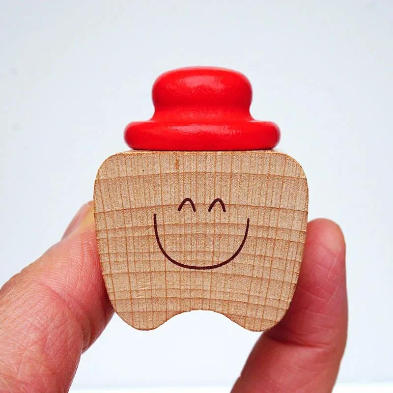 Wood Tooth Box Organizer Children's Baby Teeth Box Teeth Keep Storage Collect Cute Wooden Collection Box Baby Souvenir Gifts