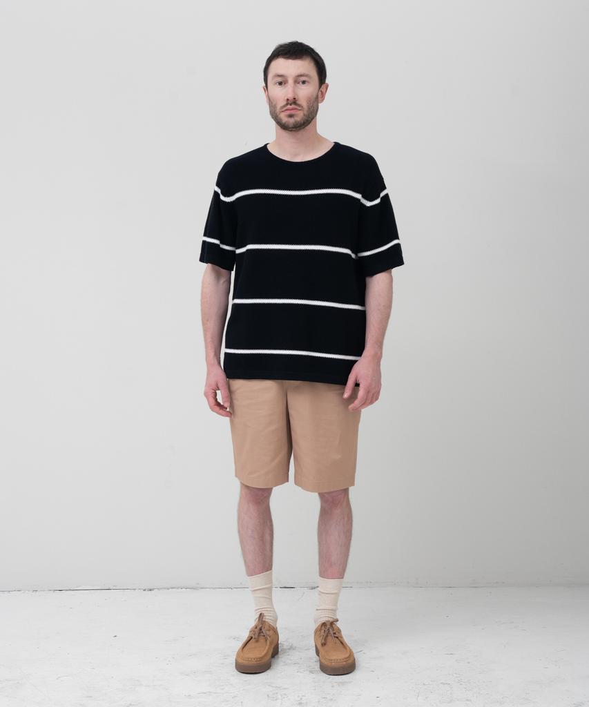 MANNERGRAM [Banset Japanese Imported Fabric] Single-Pleat High-Density Cotton Half Pants Beige