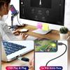 USB Condenser Microphone for PC Computer Gaming Mic for PS4/PS5/Mac Fast Mute RGB Lights Shock Mount Gain Knob Sound Monitor