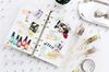 Yubbaex Masking Tape with Gold Cute 15mm Wide x 4 Perfect for Gift DIY and Decorating Notebooks Foil, Design, Rolls, Wrapping, Crafts, (Geometric