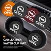 2pcs Car Water Cup Coaster Colorful Non Slip Pad Accessories For Opel Meriva Mokka Grandland Vectra Zafira Vivaro Antara