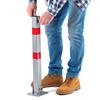 KADAX, folding parking post, 65.5 cm, grey-red
