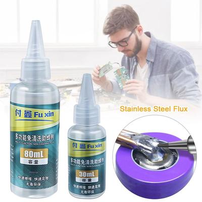 30ml 80ml Stal Nierdzewna Topnik Bateria Elektroda Lutowanie Szybka Naprawa Czysty Bezpłatny Topnik Lutowniczy Mocny Topnik Lutowniczy