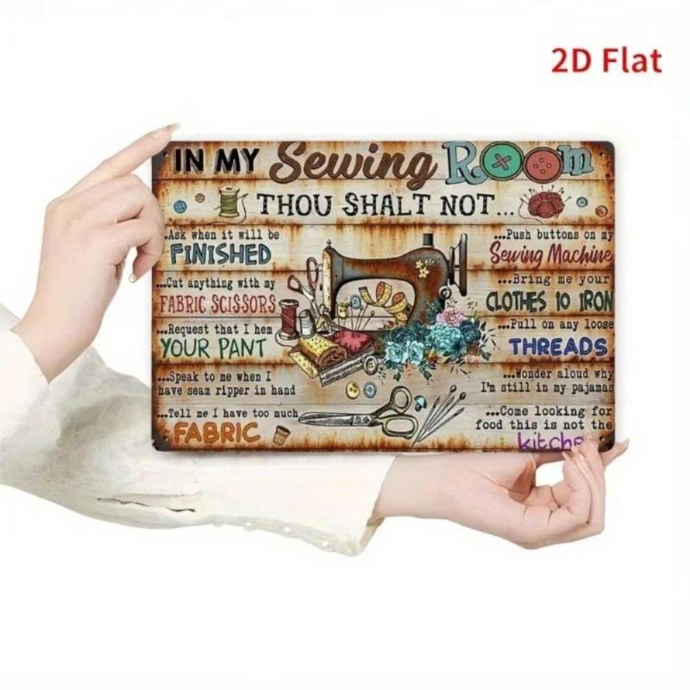 Retro Metal Tin Sign 20x30cm for Home Living Room Balcony Wall Decor