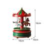 Musical Box Christmas Crafts Decoration Hand Painted Decorative Rotating Ornament for Holiday Decoration Multipurpose Sturdy