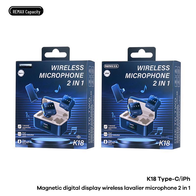 Remax Wireless Noise-Reduction Microphone for Outdoor Live Broadcasts and Interviews