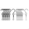 10 Degree Rotate Swivel Hooks Clips Metal S Hook Hanger for Solar Lights