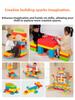 Indoor Early Education Center Kindergarten Large Particle Building Castle Children's Plastic Educational Building Blocks Toys