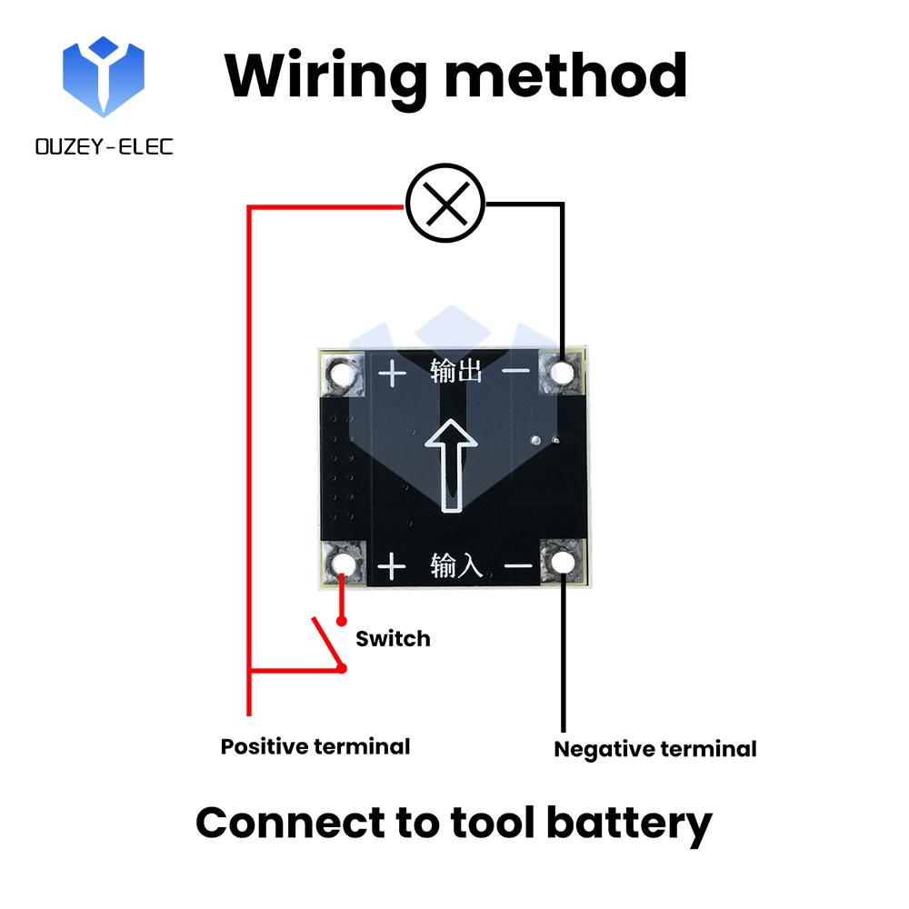 15V 10A Battery Protection Board Low Voltage/Over-Discharge Protection for 18/20/21V Battery Over-Discharge Protection Board