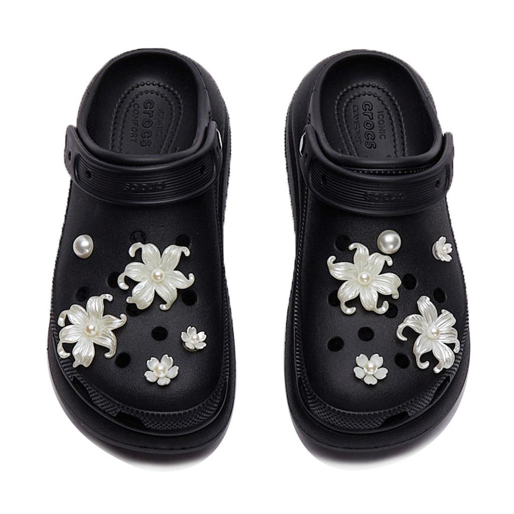 Crocs EVA Bubble Jellyfish Floating Garden Sweet Hole Shoes Unisex Black