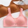 Women Push Up Bra Plus Size Bras Seamless Cotton Bralette Thin Cup Breathable Wireless Underwear Elderly Brassiere Gather
