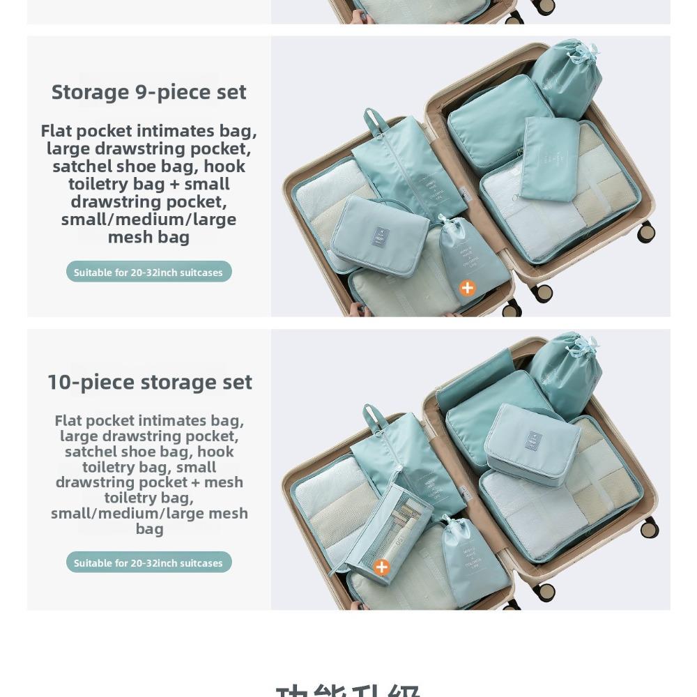 8-6 Pcs Travel Storage Bag Set, Clothing Organizer Packing Bags Suitcase Luggage Organizer Pouches