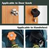 Universal Spherical Door Handle Lock Cover Protective Cap -Dust Shield Faucet Knob Cover Fixing Device Home Security Accesso