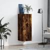 VidaXL Armoire murale chêne fumé 34,5x34x90 cm 828857