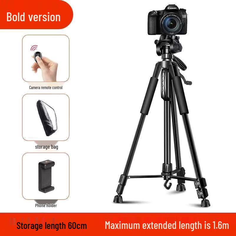 Universal Tripod with Phone Holder & Stabilizer for Photography, Videos, and Outdoor Use
