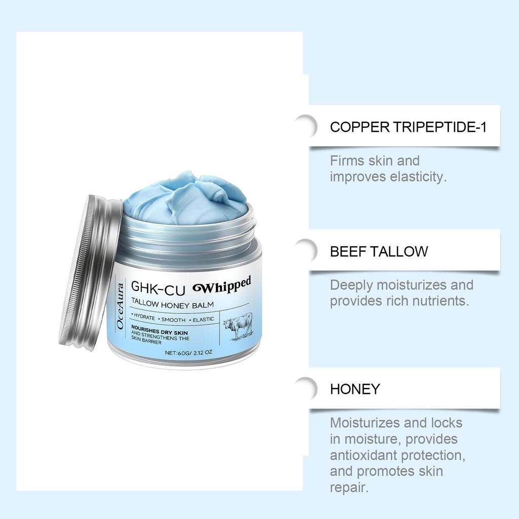 Tallow & Honey Skin Balm, Moisturizing Body Cream, Non-Greasy & Smooth Skin Care Salve