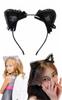 Cat Ear Headband Military Uniform Lolita Cosplay Cat Ear Headband Halloween Anya [WinJapan] (Black)