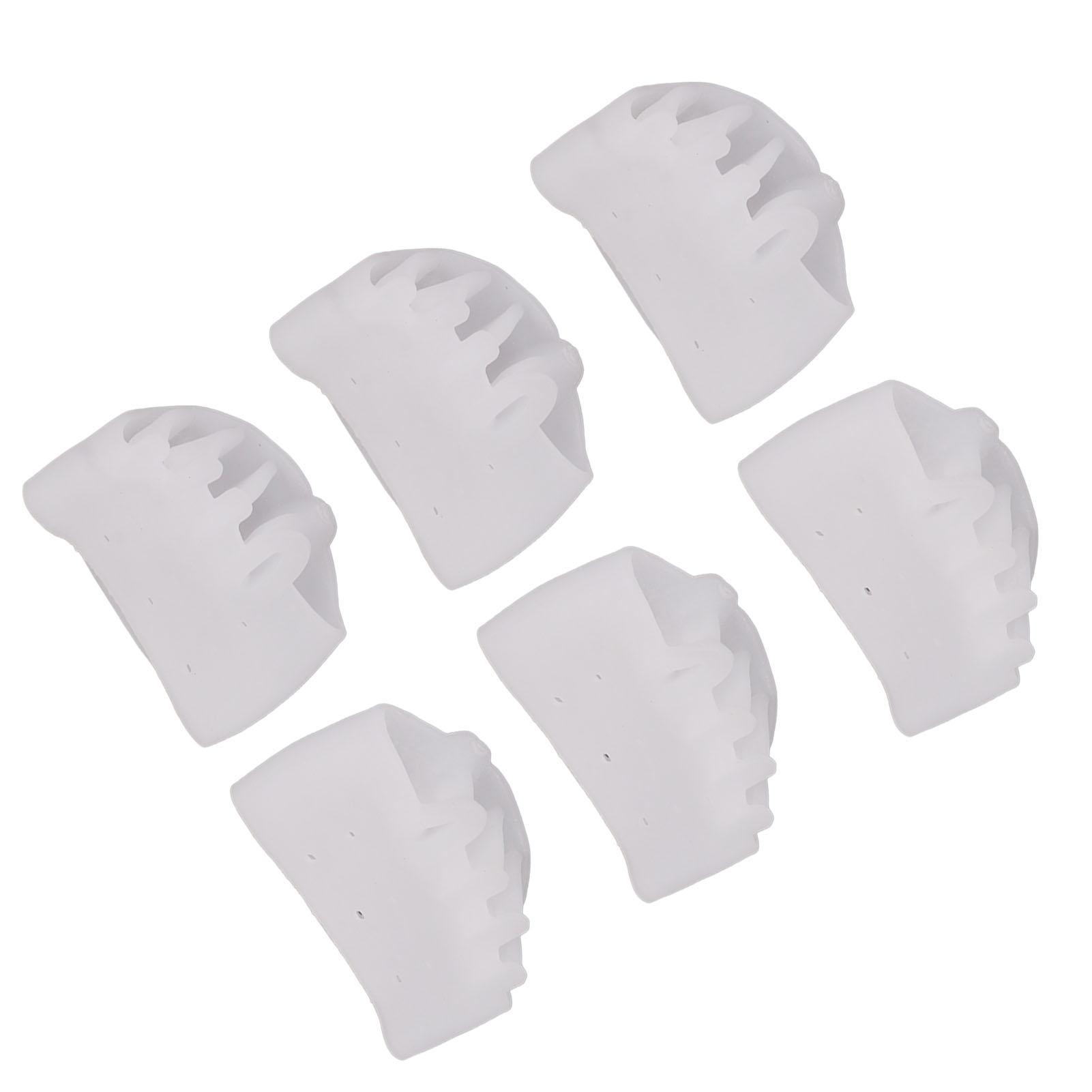 

3 пары разделителей пальцев ног с дышащими отверстиями, снимающими отечность и усталость, мягкие силиконовые разделители для пальцев ног