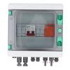 PV Combiner Box 2 String Waterproof Solar Combiner Box with 15A Fuse 32A Circuit Breaker DC500V