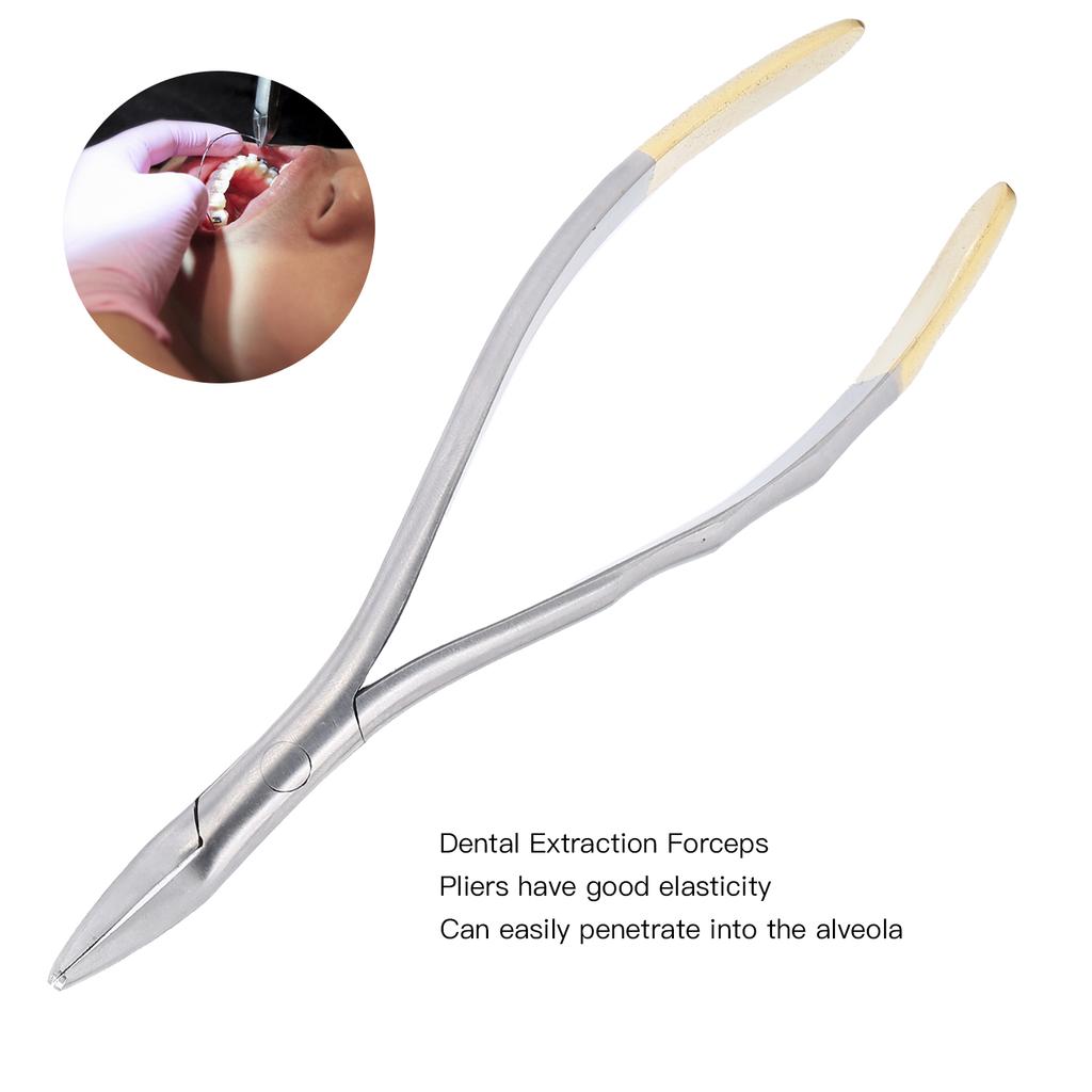 Stainless Steel Dental Extracting Forceps Dental Root Residual Fragment Forceps Pliers