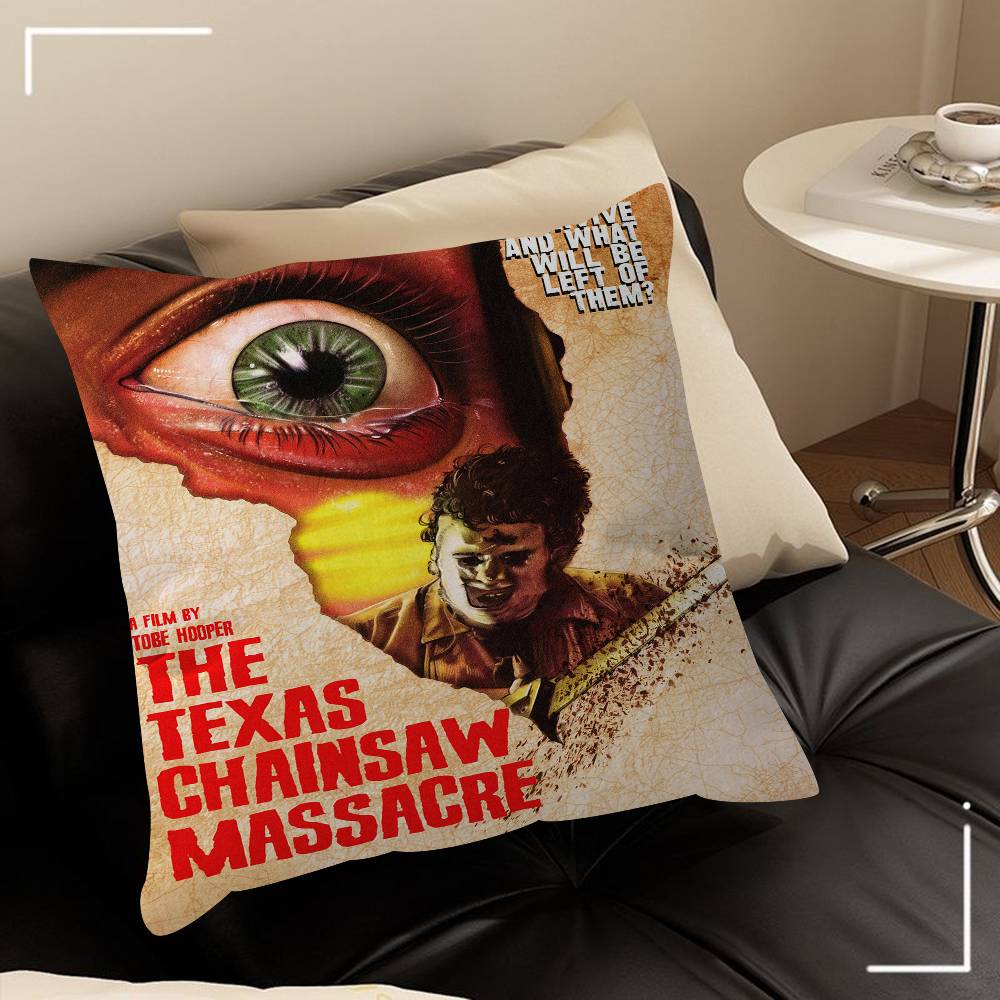 

TTexas Chainsaw Massacre Movie Cushion Cover Pillowcase Upholstery Sofa Throw Pillow Home Decor Pillowcas 30x30 cm